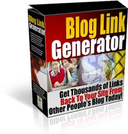 Blog Link Generator Resale Rights Software