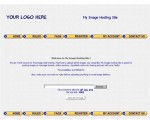 My Image Hosting Site Blue Gold Personal Use Template