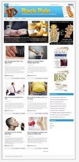 Back Pain Niche Blog PLR Template