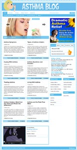 Asthma Niche Blog Personal Use Template