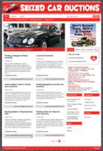 Seized Car Auction WordPress Theme Personal Use Template