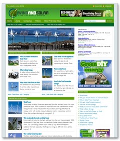 Wind And Solar Niche Blog PLR Template