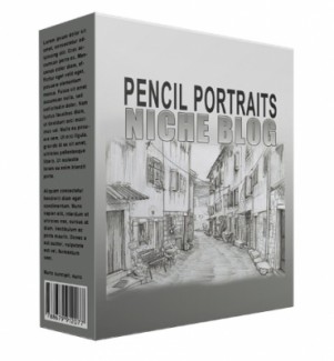 Pencil Portrait Flipping Niche Blog Personal Use Template