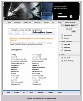 Virtual Property Website Steel Personal Use Template