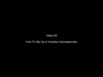 How To Setup A Vacation Autoresponder Using Gmail Plr Video