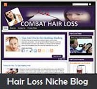 Hair Loss Niche Blog Personal Use Template