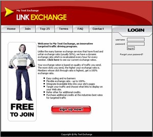 My Text Exchange Website Personal Use Template