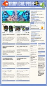 Tropical Fish WordPress Theme Personal Use Template