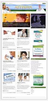 Asthma Niche Blog PLR Template