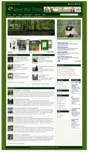 Save The Trees Blog Theme Plr Template