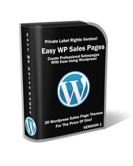 Easy WordPress Sales Pages PLR Template