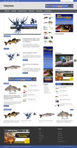 Fishing Maniac Niche Blog Personal Use Template