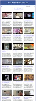 Window Blinds Video Site Builder MRR Software