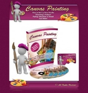 Canvas Painting Minisite Design Resale Rights Template