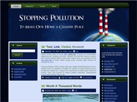 Pollution WordPress Theme Resale Rights Template