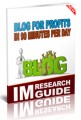 Blog For Profits In 90 Minutes Per Day Personal Use Ebook 