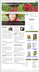 Vegetable Garden Blog PLR Template