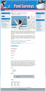 Paid Surveys Templates Plr Template