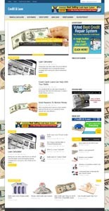 Credit Loan Niche Blog Personal Use Template