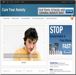 Cure Anxiety Blog Personal Use Template With Video