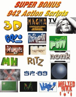 942 Photoshop Actions Package Resale Rights Graphic
