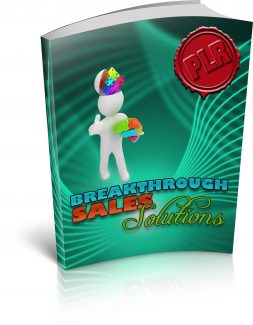 Breakthrough Sales Solutions PLR  Ebook With Audio