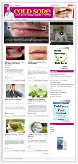 Cold Sore Niche Blog PLR Template