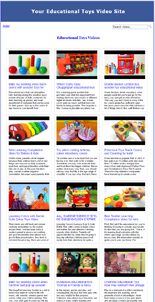 Educational Toys Video Site Builder MRR Software