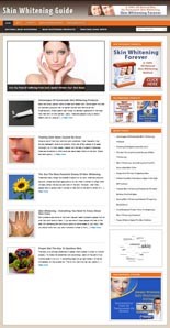 Skin Whitening Niche Blog Personal Use Template With Video