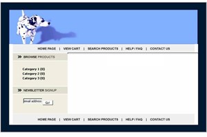 Dogs Website Blue Personal Use Template
