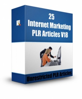 25 Internet Marketing V18 PLR Article