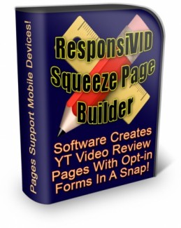 ResponsiVid Squeeze Page Builder PLR Software