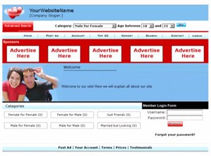 Personal Ads Website Personal Use Template
