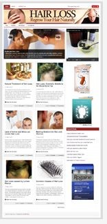 Hair Loss Niche Blog PLR Template