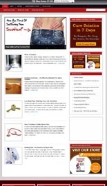 Sciatica Remedy Niche Blog Personal Use Template With Video