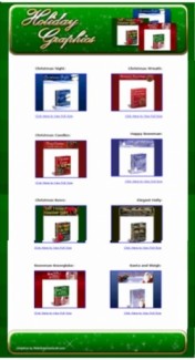 12 Matching Sets Of Christmas Holiday Graphics Personal Use Template