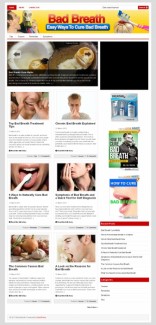 Bad Breath Plr Niche Blog PLR Template