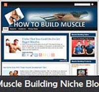Muscle Building Niche Blog Personal Use Template