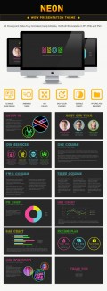 Neon Theme Personal Use Template