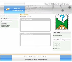 Faq And Knowledgebase Gray Personal Use Template