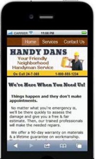 Handy Dan Mobile Site Template PLR Template