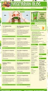Vegetarian WordPress Theme Personal Use Template