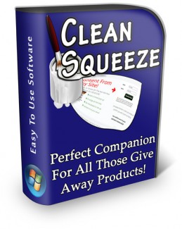 Clean Squeeze Software PLR Software