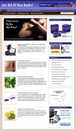 Man Boobs Niche Blog Personal Use Template With Video