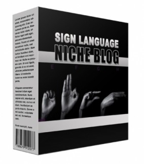 New Sign Language Flipping Niche Blog Personal Use Template