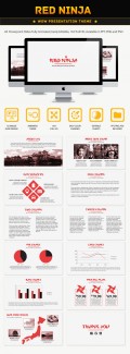 Red Ninja Theme Personal Use Template
