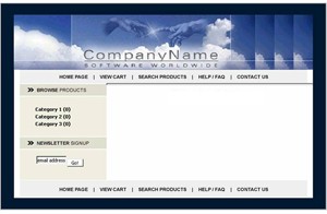 Soft World Store Blue Personal Use Template