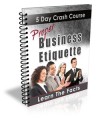 Proper Business Etiquette Plr Autoresponder Messages