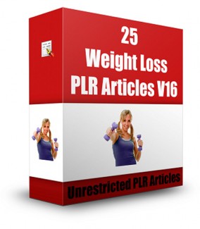 25 Weight Loss Plr Articles V16 PLR Article