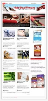 High Blood Pressure Nich Blog PLR Template